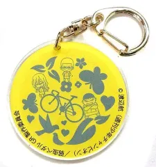 【中古】キーホルダー・マスコット(キャラクター) 巻島裕介＆金城真護＆田所迅(イエロー×グレー) アースマークコラボキーホルダー 「弱虫ペダル×earth music＆ecology JapanLabel コラボ500円くじ」