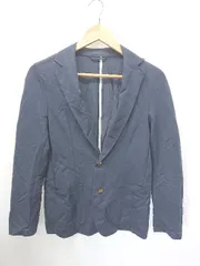 ◇ ⊂ COMME CA MEN コムサメン 薄手　オフィスカジュアル 長袖 テーラードジャケット サイズS ネイビー系 メンズ E  【1411130006968】