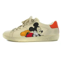 大きいサイズ　GUCCI　グッチ　スニーカー　ミッキーマウスコラボ　サイズ7 GUCCI - グッチ×ディズニー GUCCI×Disney スニーカー ローカット