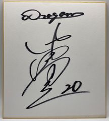 【サイン色紙】中田賢一　中日ドラゴンズ　野球