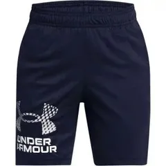 【新品】【ジュニアサイズ】UNDER　ARMOUR（アンダー アーマー）UAテック ロゴ ショーツ トレーニング ジュニア ボーイズ ハーフパンツ パンツ ミッドナイトネイビー×モッドグレー　1383333-410