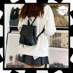 リュック レディース ミニリュック 韓国風 リュックサック 小さめ シンプル スクエアバッグ ショルダーバッグ おしゃれ 通勤 通学 可愛い ミニバッグ 軽量 ビンテージ感 PUレザー マグネットボタン開閉 マチあり しっかり収納 ESQo795