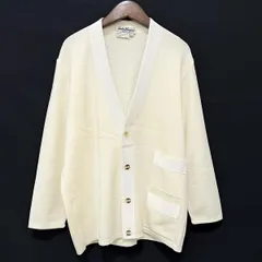 #wnc サルヴァトーレ フェラガモ Ferragamo カーディガン S 白 ニット シンプル 無地 ロゴボタン イタリア製 レディース [909397]