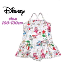 Disney ディズニー プリンセス 不思議の国のアリス キッズ ワンピース水着 フリル 総柄 UPF50+ トドラー 子供用 女の子 ガールズ KIDS スイムウエア キャラクター 水着 スイミング プール (221107919)