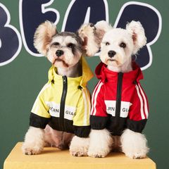 防水ジャケット アウター 防水 フード付き 犬服 ペット服 小型犬服
