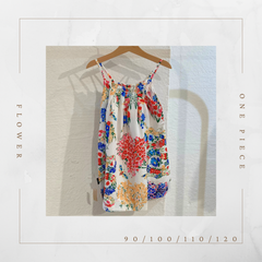 【新品未使用】キッズ　花柄　ワンピース　90cm 100cm 110cm 120cm