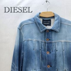 DIESEL ディーゼル 0800C JOGG JEANS ジョグジーンズ スウェットデニムジャケット Sサイズ ブルー Gジャン メンズ