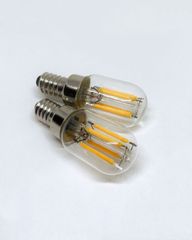 改良品 無極性 12V/24V兼用 デコトラ屋 正規品 高品質 シャンデリア用 口金 E12 LED 電球 フィラメントタイプ 2700K 電球色 レトロ デコトラ サロンバス 2個SET トラック 三菱ふそう 日野 いすゞ UD