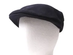 【お得なクーポン配布中!】 カンゴール ウール ハンチング キャップ メンズ レディース M / KANGOL 504 帽子 キャスケット 黒 ワンポイント 防寒 秋 冬 定番 ブラック