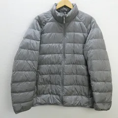 U■ユニクロ/UNIQLO ウルトラライトダウンジャケット/217-075735 ギンガムチェック【L】黒白/LADIES/100【中古】■