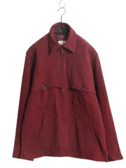 【お得なクーポン配布中!】 70s USA製 Johnson ウール ダブル マッキーノ ジャケット メンズ L ヴィンテージ ジョンソン フルジップ ヘビーウール 斜め ストライプ CPO