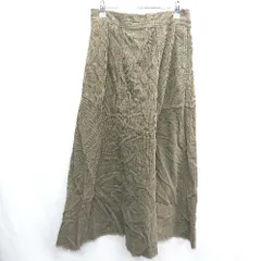 ◇ niko and … ニコアンド ロング丈 フレア スカート サイズL ブラウン系 レディース E  【1407020002790】