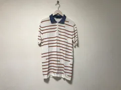 本物ロベルトコリーナrobertocollinaコットンニットハーフジップボーダー柄半袖ポロシャツメンズサーフアメカジミリタリーストリートスケーターワークビジネススーツモードゴルフドレスバイカー白ホワイトLイタリア製48のサムネイル