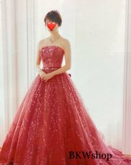 ＜現品限り＞ used　カラードレス　ローズグリッターウエストジュープリンセス　佐々木希　ブランドドレス　結婚式　お色直し　パーティー　演劇　芝居　コスプレ　ステージ　ダンス　舞台　レイヤー