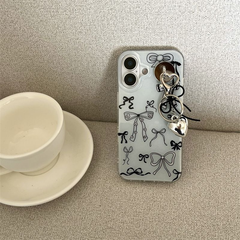 iPhone16ケース iphoneケース リボン柄 iphone15ケース ストラップ付き ハードケース スマホケース iphone14proケース iPhone13ケース