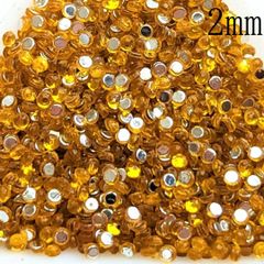 高品質 ラインストーン 約2mm　ゴールド