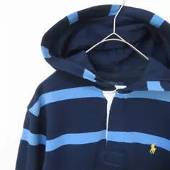 ポロラルフローレン Polo RalphLauren ボーダー フーディー カットソー ポロ刺繍 a926776ss