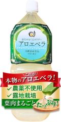 沖縄県産アロエベラジュース 葉肉入り お徳用2L （2000ml）沖縄アロエ 果肉たっぷり ゴロゴロ果実 農薬不使用 化学肥料不使用 保存料・甘味料・香料無添加 露地栽培