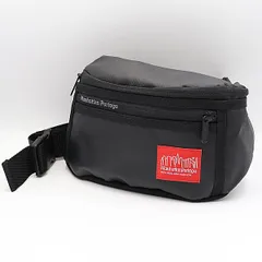 美品 マンハッタンポーテージ レザー ブラック ウエストポーチ TCY 2000000 NSK