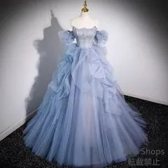 2025年最新】ウェディングドレス カラードレス ブルーの人気アイテム 
