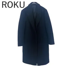 6 ロク  ROKU ロングコート チェスターコート シンプル きれいめ ネイビー 紺