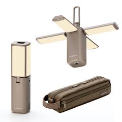 LEDランタン ポータブル 13 400mAh 充電式 キャンプ アウトドア 防災 屋外仕様 防水 小型 明るい 電球色 暖色 蛍光色 昼光色 EL BRIGHT 1 (グレージュ)