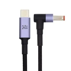 xiwai 1.8m/5.9フィート Type C PD充電コード USB-C オス入力 DC 5.5x2.5mm 20V アダプター 電源 100W 135W 140W 65W ジャック延長充電ケーブル ノートパソコン用のサムネイル