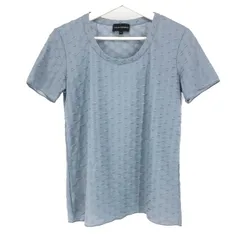 エンポリオアルマーニ Emporio Armani  半袖カットソー Tシャツ サイズ42  ダスティブルー【中古】【美品】