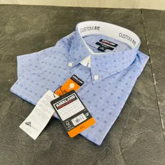 新品 KIRKLAND メンズ 半袖 ボタンダウンシャツ ブルー系 サイズXXL カジュアルシャツ カスタムフィット カークランド/92072在のサムネイル