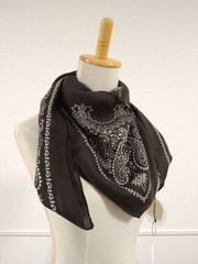 【新品未使用】destin JUDY CARRE BANDANA デスティン ジュディー カレ バンダナ ミリタリー カーキ オリーブ ITALY ウール スカーフ ストール