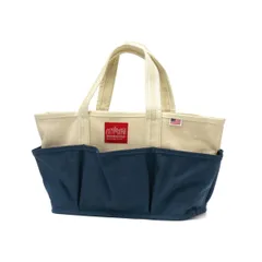 日本正規品 マンハッタンポーテージ トートバッグ 帆布 メンズ レディース ブランド Manhattan Portage Picnic Outing Tote Bag MP1383DUCK ナチュラルxネイビー