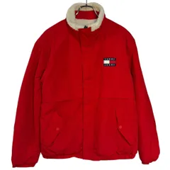 CP9 TOMMY JEANS トミージーンズ リバーシブル ジャケット ジャンパー ブルゾン アウター ボア レッド 希少 レア メンズ L