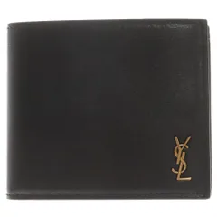 SAINT LAURENT PARIS (サンローランパリ) TINY KING PALM 小銭入れ付き 二つ折り 財布 610193 ブラック ウォレットのサムネイル