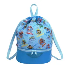 ☆ パウパトロール/ブルー ☆ 2WAY ボンサック型 プールバッグ 高波クリエイト プールバッグ 2WAY ボンサック型 ビーチバッグ ナップサック プールバック ビーチバック リュックサック スイムバッグ リュック ボンサック キャラクター 女の子 男の子