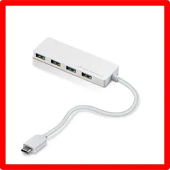 ★送料無料★Size:15cm_Color:ホワイト エレコム usbハブ USB3.1 Gen1 Type-C Aメス4ポート バスパワー 15cmケーブル MacBook/iPad/Surface GO Pro 7 / Chromebook等 対応 ホワイ