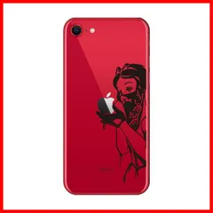 【特価商品】iPhone SE （第2世代、第3世代）アイフォン/アイホン スマホ ステッカー シール カインドストア 白雪姫 ギャング リベンジ プリンセス ブラック M868-B