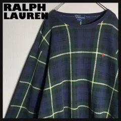 RALPH LAUREN スウェット チェック柄 ポニー刺繍 XL