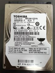 東芝製2.5インチ 320GB　SATA HDD　MK3261GSYN　動作確認済