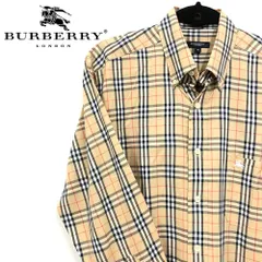 【未使用品!!】 BURBERRY London BLACK LABEL バーバリー ロンドン ブラックレーベル ノバチェック ロングシャツ 長袖シャツ Mサイズ ネルシャツ ブラウン ベージュ メンズ トップス シャツ