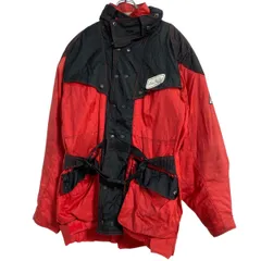 モーターサイクルジャケット XL～ レッド ブラック ライナー付き ビッグサイズ 防風 古着卸 アメリカ仕入 a612-8103