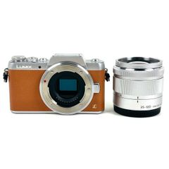 パナソニック Panasonic LUMIX DMC-GF7 ブラウン ＋ LUMIX G VARIO 35-100mm F4.0-5.6 ASPH./MEGA O.I.S. H-FS35100-S シルバー デジタル ミラーレス 一眼カメラ 【中古】