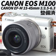 キヤノン ミラーレスカメラ CANON EOS M100 15-45mmズームレンズ ホワイト アクセサリー付属 整備済