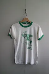 80s Champion Peanuts Snoopy College Tシャツ チャンピオン スヌーピー リンガー カレッジ