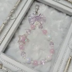 020 ハンドメイド キーホルダー パープル