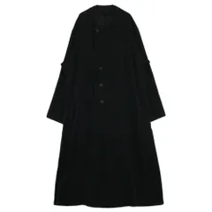 Yohji Yamamoto POUR HOMME (ヨウジヤマモト プールオム) 22SS T/P NO COLLAR SHIRT COAT HG-D01-500 ノーカラーレイヤードシャツコート ロングコート ブラックのサムネイル