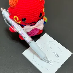 カスタムボールペン«No.356» ホワイト あみぐるみ ウサギ ハート