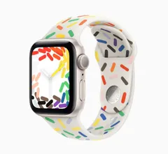 「新品」Apple Watch SE(第2世代) 40mm スターライトアルミニウムケース　GPSモデル MA9D4J/A-MUQ23FE/A