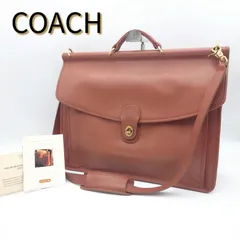 COACH オールドコーチ 2Wayビジネスバッグ ショルダーバッグ ターンロック ブラウン