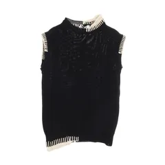 希少 ジルサンダー 上質 ウール フリル ノースリーブデザイン ニット ベスト 希少 ジルサンダー 上質 ウール フリル ノースリーブデザイン