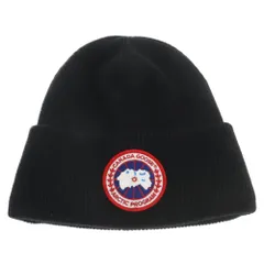CANADA GOOSE (カナダグース) フロントロゴビーニー ニット キャップ 帽子 ブラック 6936Mのサムネイル
